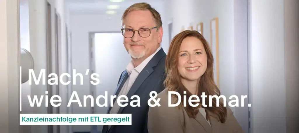 header_Machs_Wie_Andrea_Dietmar_kanzleinachfolge regeln mit ETL_1300x580px_etl führende steuerbertungsgruppe